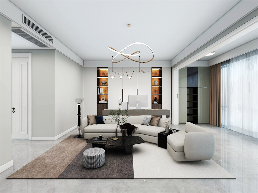华侨城143㎡现代简约风格装修案例