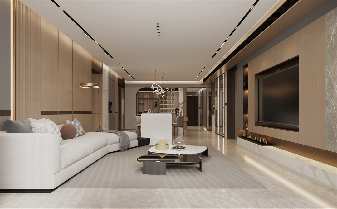 汤臣豪园  210㎡意式轻奢风格装修案例