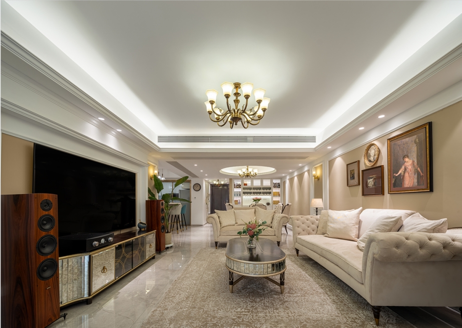 东源名都138平 三房美式风格